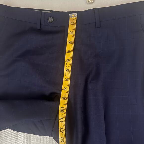 Hart Schaffner Marx Suit Mens 39 Wool Blend Window Pane Blazer Pants Union USA - Picture 15 of 16